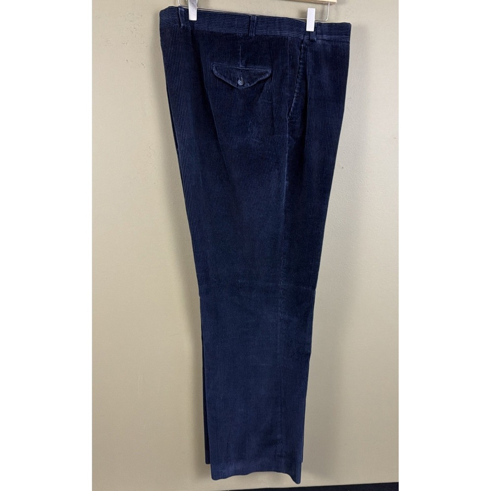 Vintage 70s LL Bean Corduroy Pants Mens 46x32 Navy Made in USA Talon Zipper
